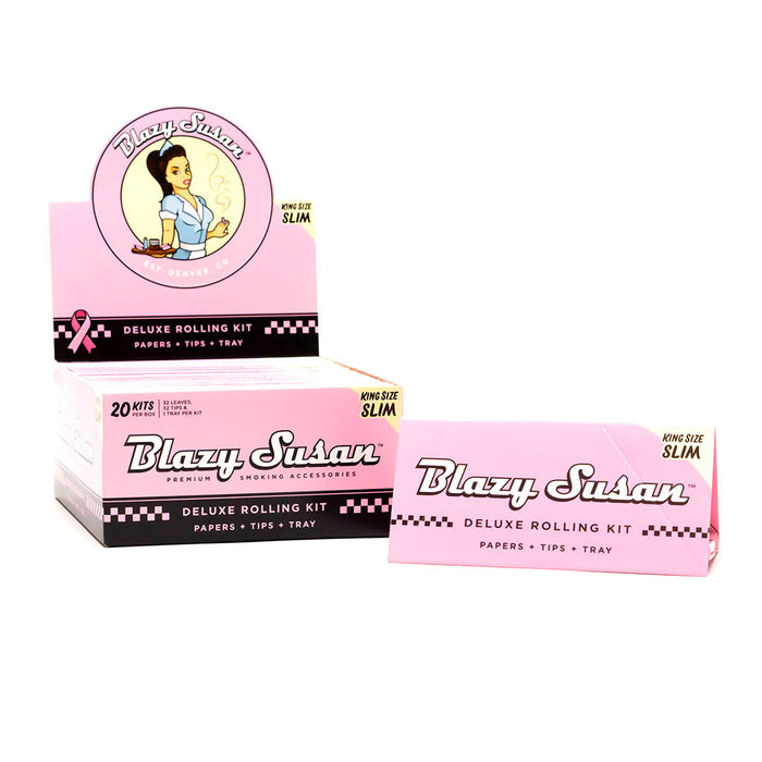 Blazy Susan Pink King Size Slim Deluxe Rolling Kit