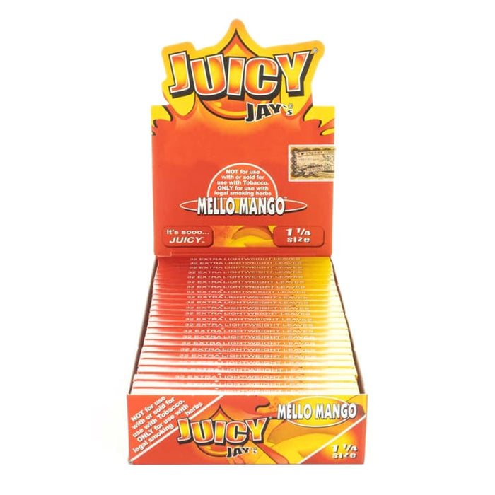 Juicy Jays 1 1/4 Mello Mango Flavored Rolling Papers