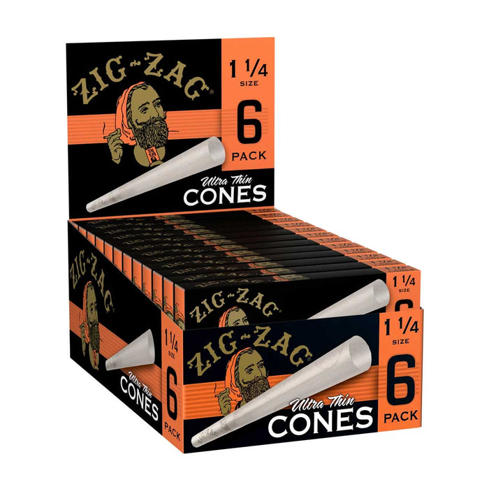 Zig Zag Ultra Thin Cones 1 1/4 Size 24/6