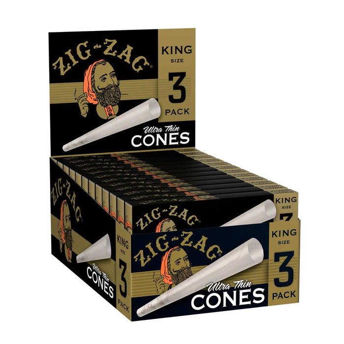 Zig Zag Ultra Thin Cones King Size 24/3