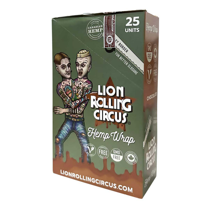 Lion Rolling Circus Hemp Wraps Chocolate Flavor