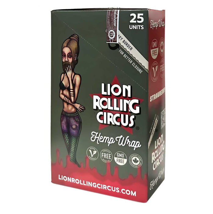 Lion Rolling Circus Hemp Wraps Strawberry Flavor