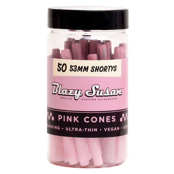 Blazy Susan Pink 53mm Shortys Cones (50)