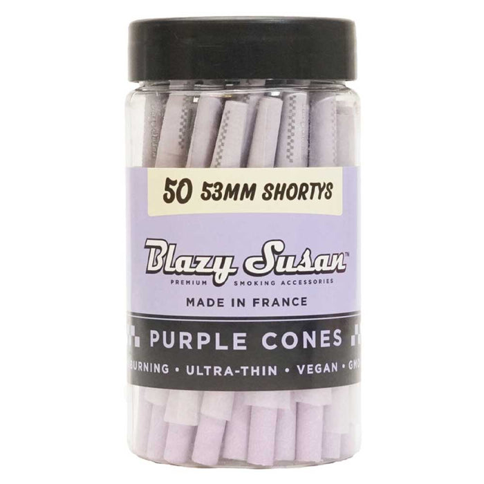 Blazy Susan Purple 53mm Shortys Cones (50)