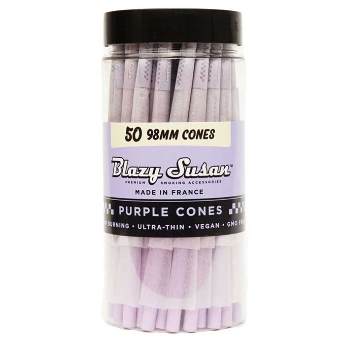 Blazy Susan Purple 98mm Cones (50)