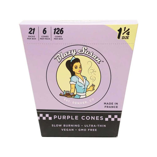 Blazy Susan Purple 1.25 Cones Display 