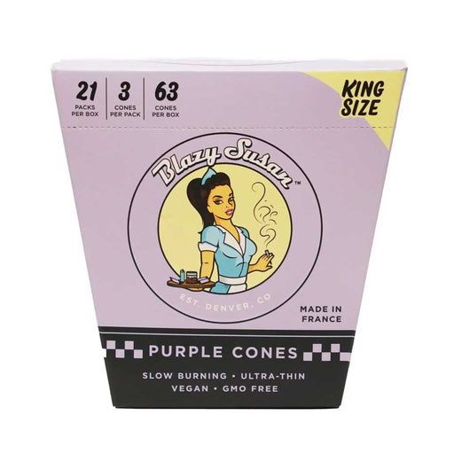 Blazy Susan Purple King Cones Display 