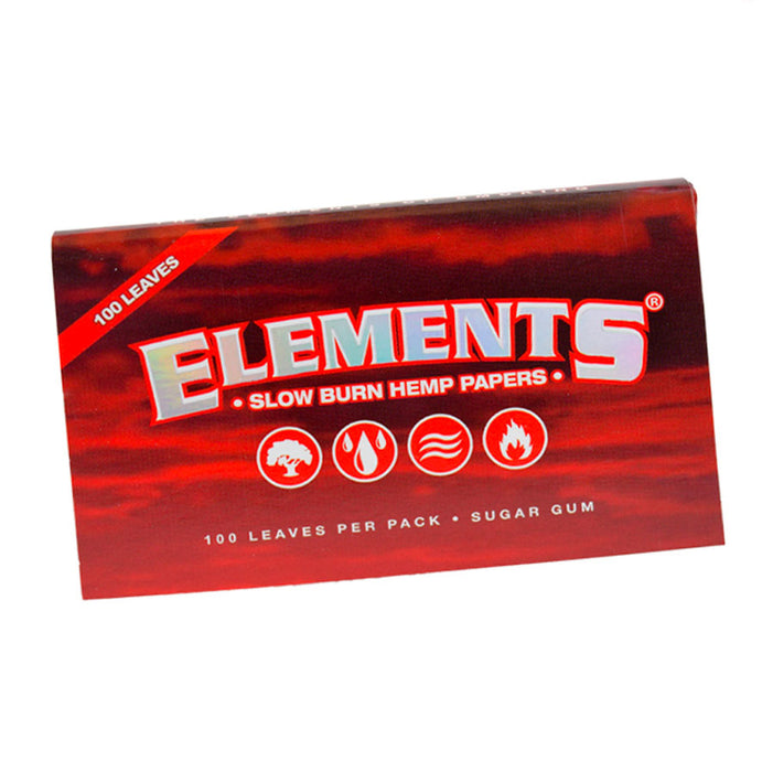 Elements Red Single Wide Rolling Papers (Double Feed)