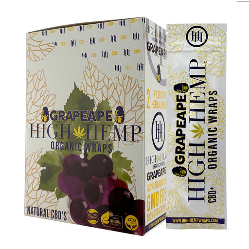 High Hemp Wraps Grapeape Display 