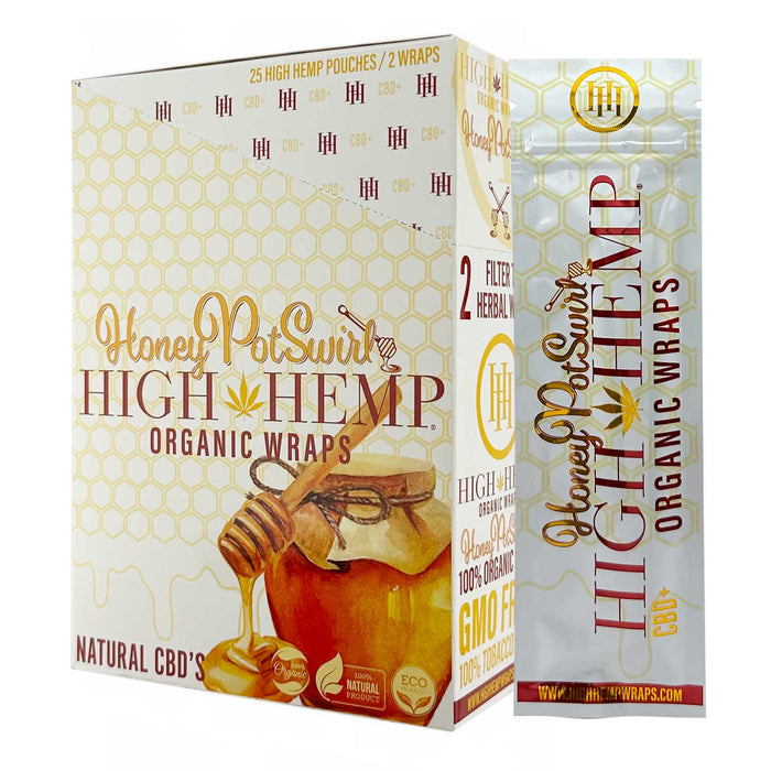 High Hemp Wraps Honey Display 