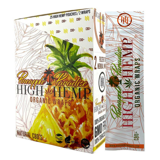 High Hemp Wraps Pineapple 01 Displ