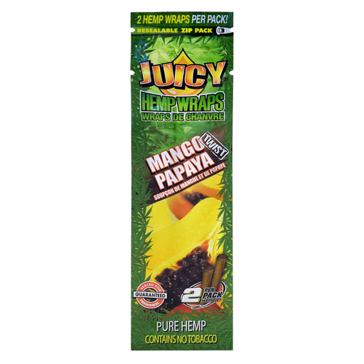 juicy hemp wraps mango papaya twist