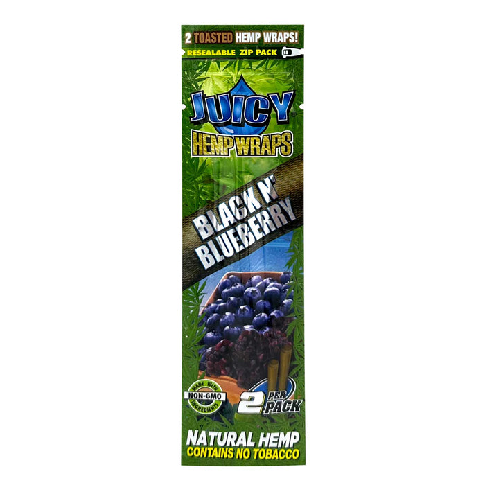 Juicy Hemp Wraps Black N Blueberry 