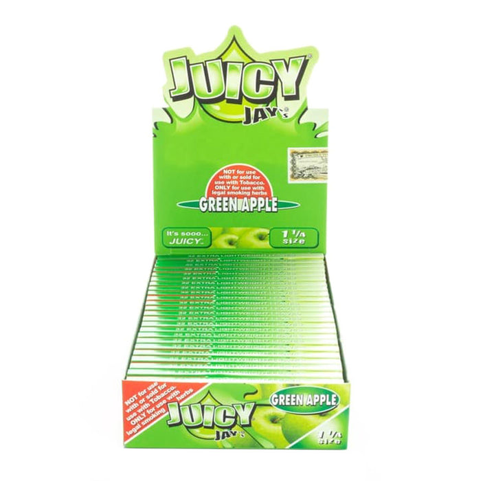 Juicy Jays 1 1/4 Green Apple Flavored Rolling Papers