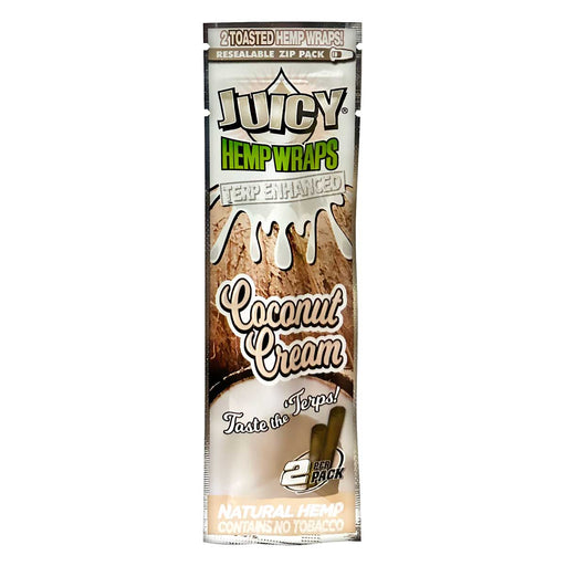 juicy terp enhanced hemp wraps coconut cream