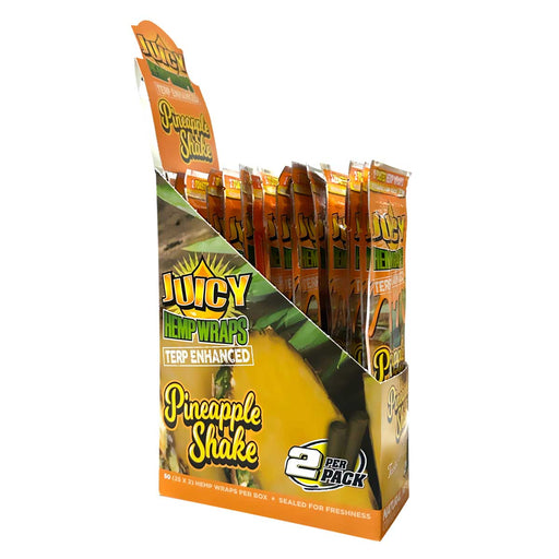 juicy terp enhanced hemp wraps pineapple shake