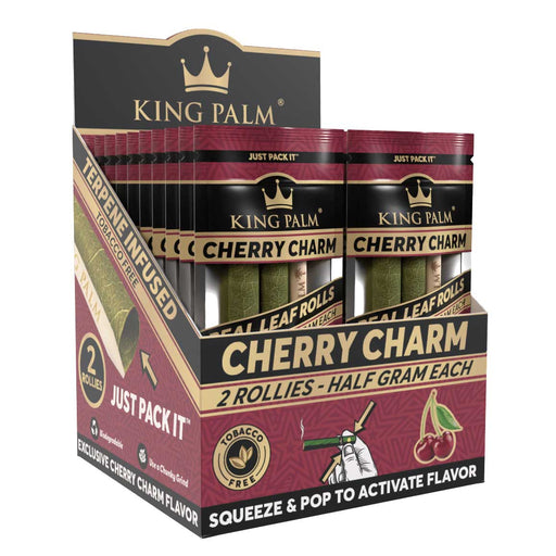 King Palm 2 Rollies Cherry Charm Displ