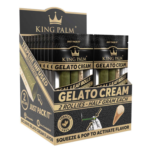 King Palm 2 Rollies Gelato Cream Displ