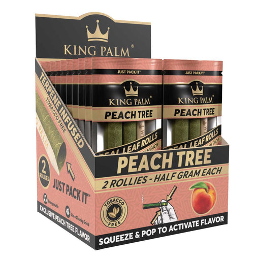 King Palm 2 Rollies Peach Tree Displ