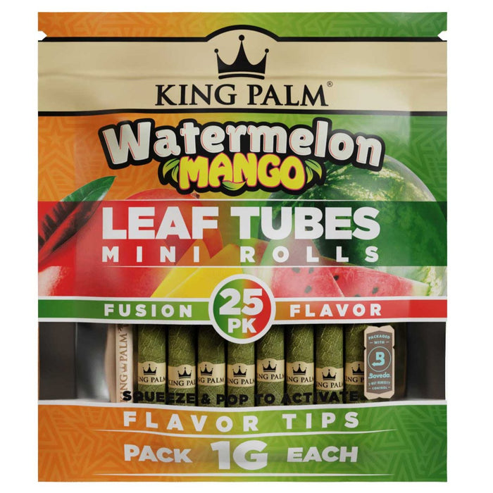 King Palm 25 Mini Rolls Watermelon Mango