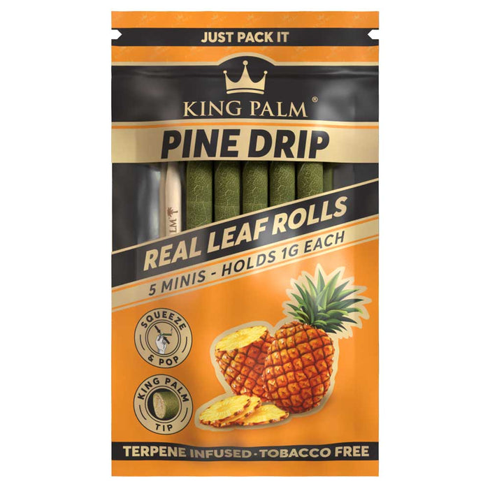 King Palm 5 Mini Rolls Pine Drip 15/5