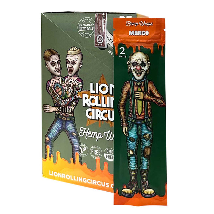 Lion Rolling Circus Hemp Wraps Mango Flavor