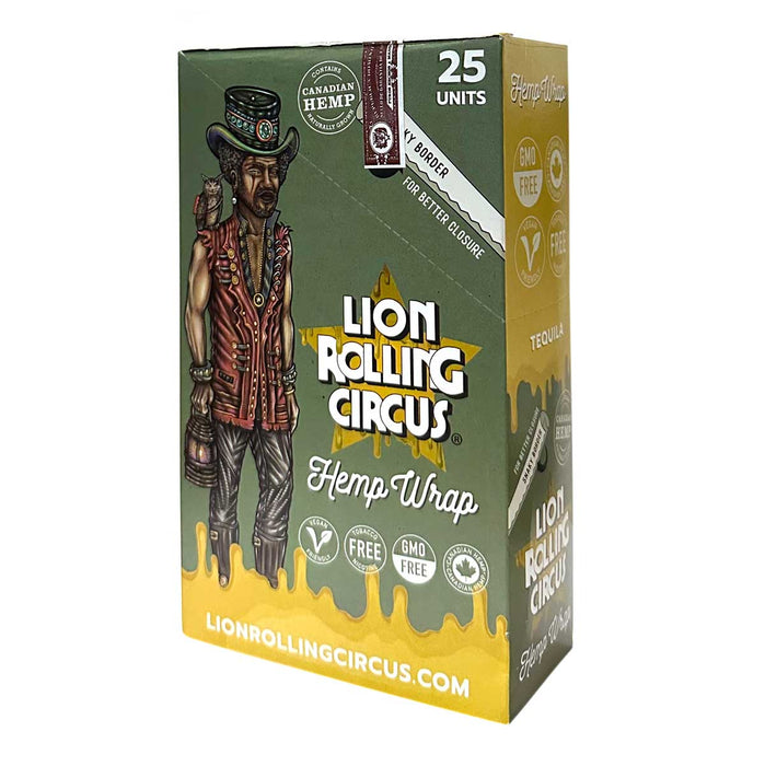 Lion Rolling Circus Hemp Wraps Tequila Flavor