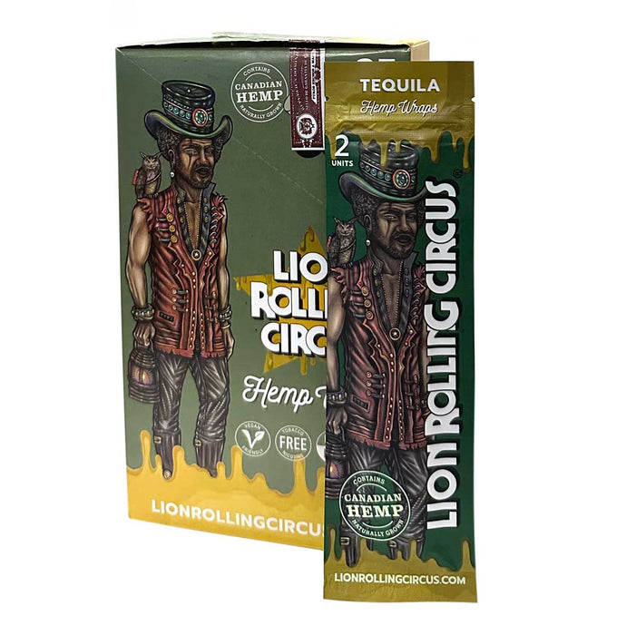 Lion Rolling Circus Hemp Wraps Tequila Flavor