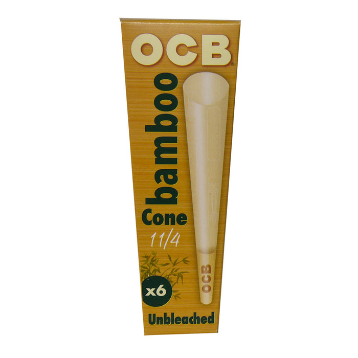 OCB Bamboo 1 1/4 Size Pre Rolled Cones (6)