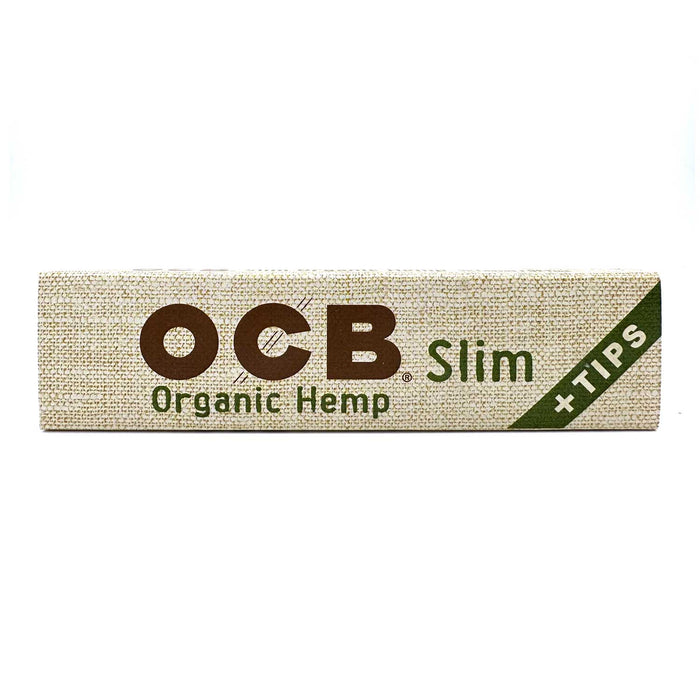 OCB Organic Hemp Slim Papers + Tips