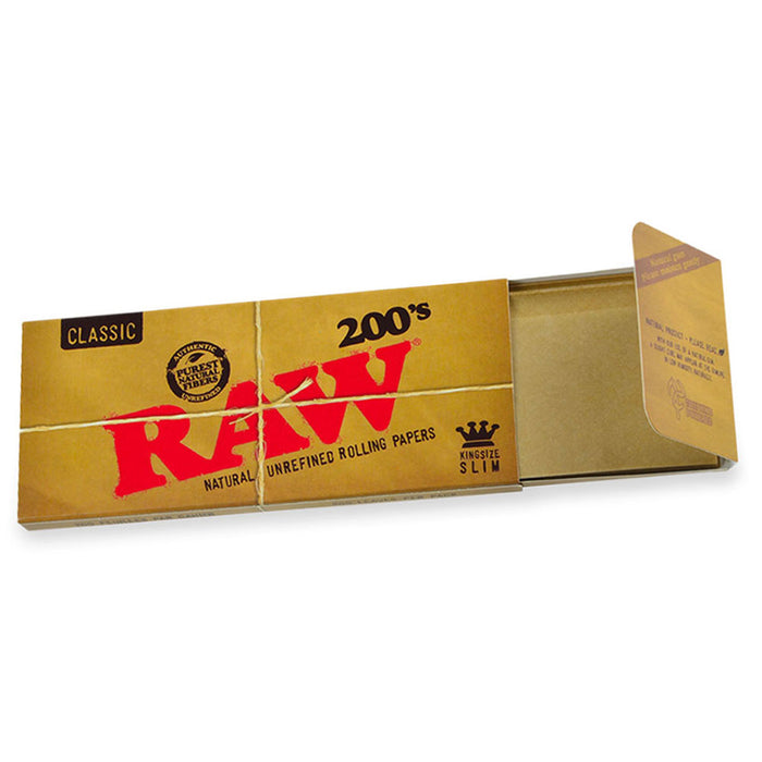 RAW Classic Creaseless King Size Slim Rolling Papers (200s)