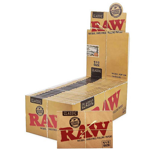 raw classic 1 1 2 size rolling paper