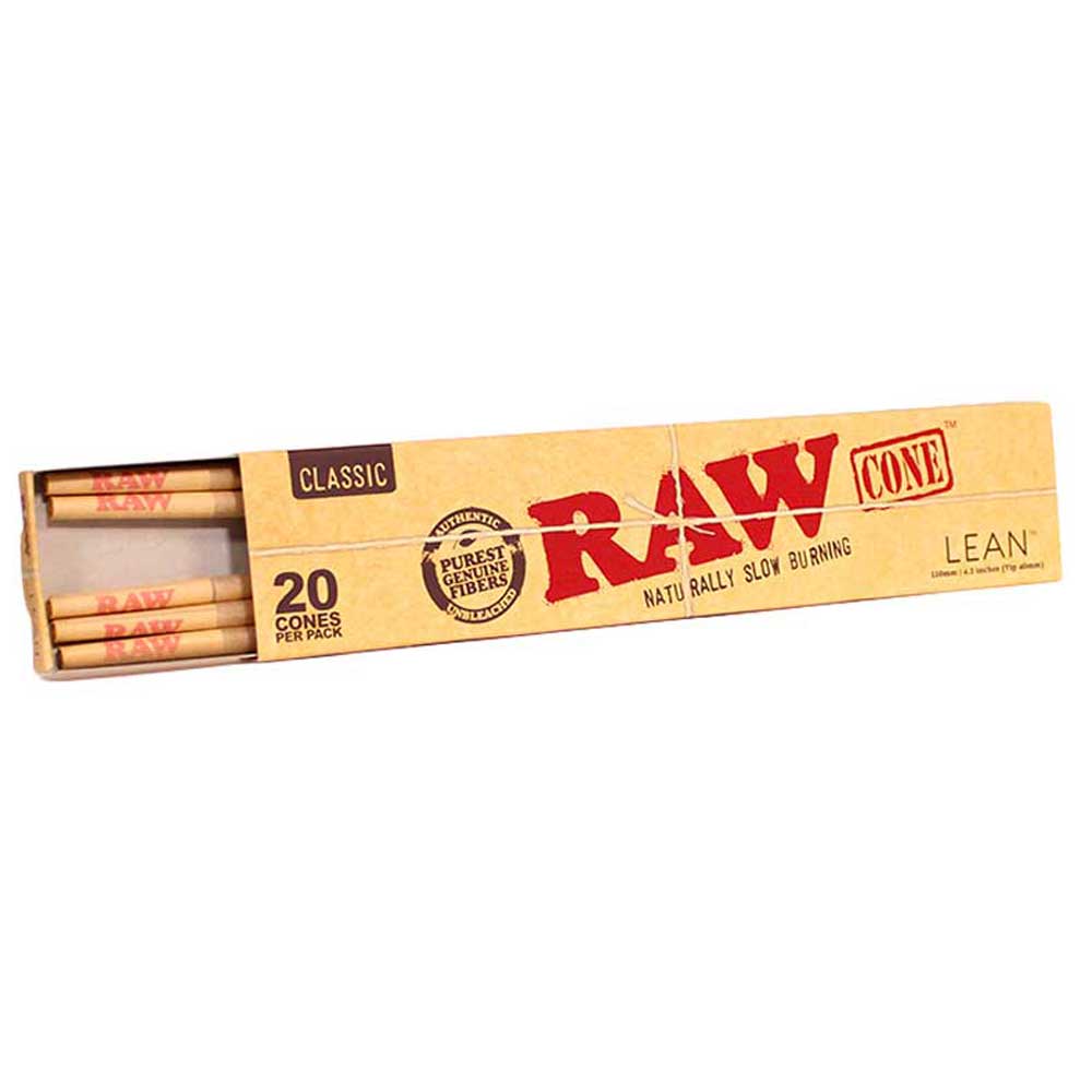 RAW Classic Lean Pre Rolled Cones (20) — HempWraps