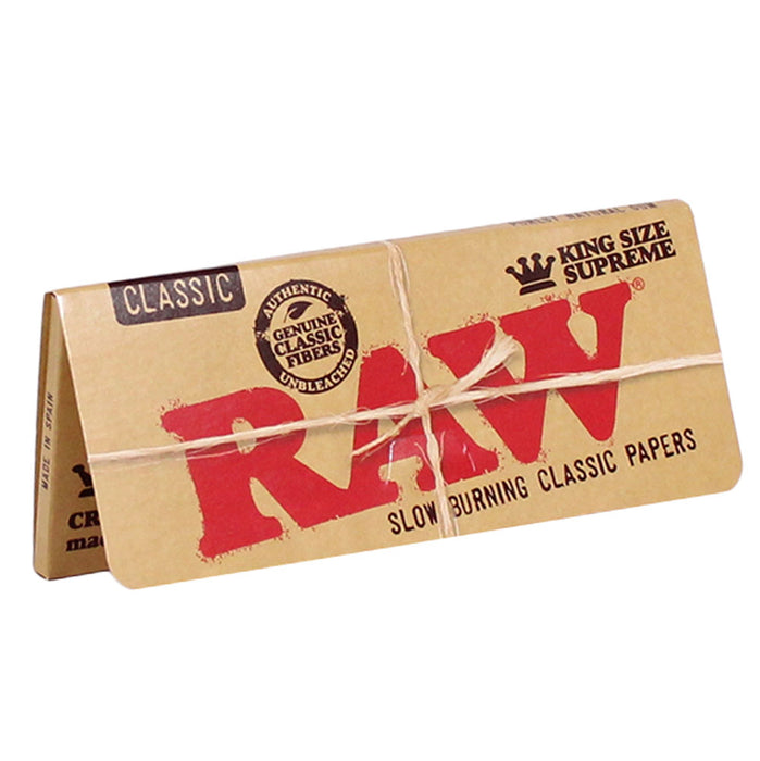 RAW Classic Creaseless King Size Supreme Rolling Papers