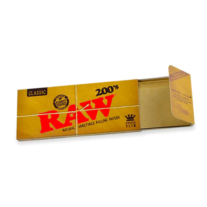 RAW Classic Creaseless King Size Slim Rolling Papers (200s)