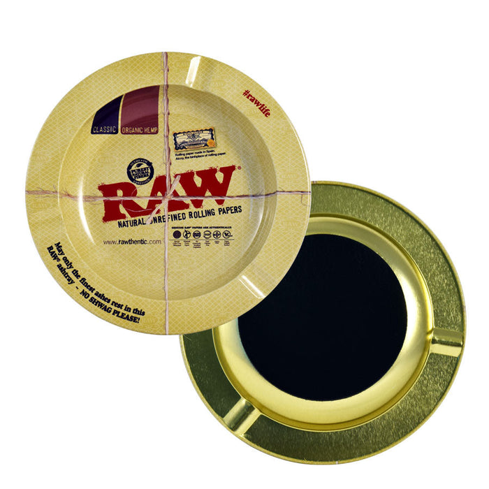 raw metal ashtray