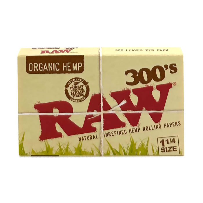 RAW Organic Creaseless 1 1/4 300's Rolling Papers