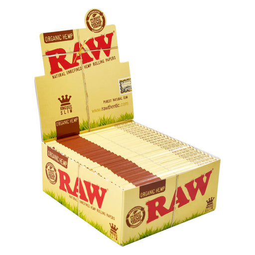 raw organic hemp king size slim rolling paper