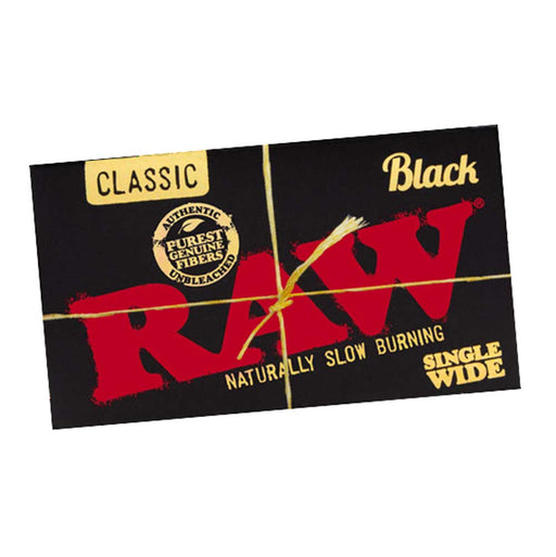 Raw Papers Black Single Wide 