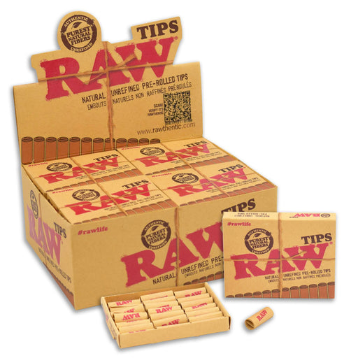 Raw Pre Rolled Tips Displ