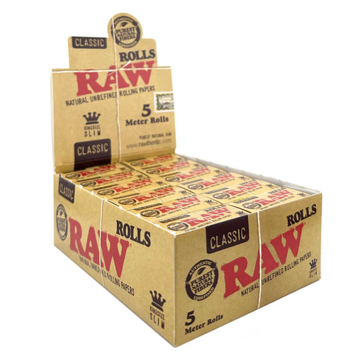 raw classic king size slim rolls 5 meter