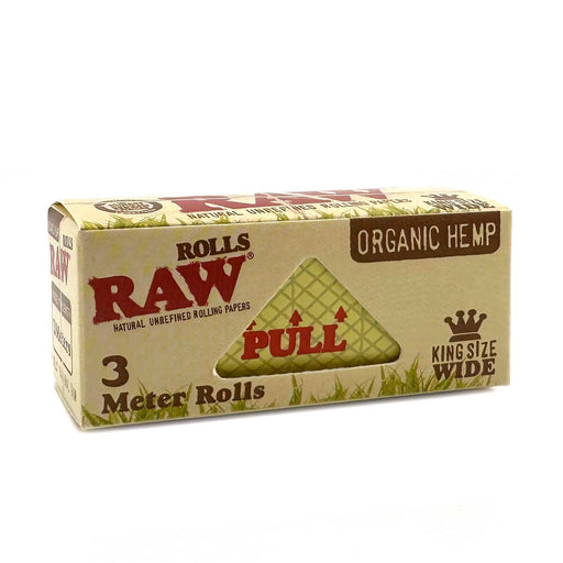 raw organic king size wide rolls 3 meters