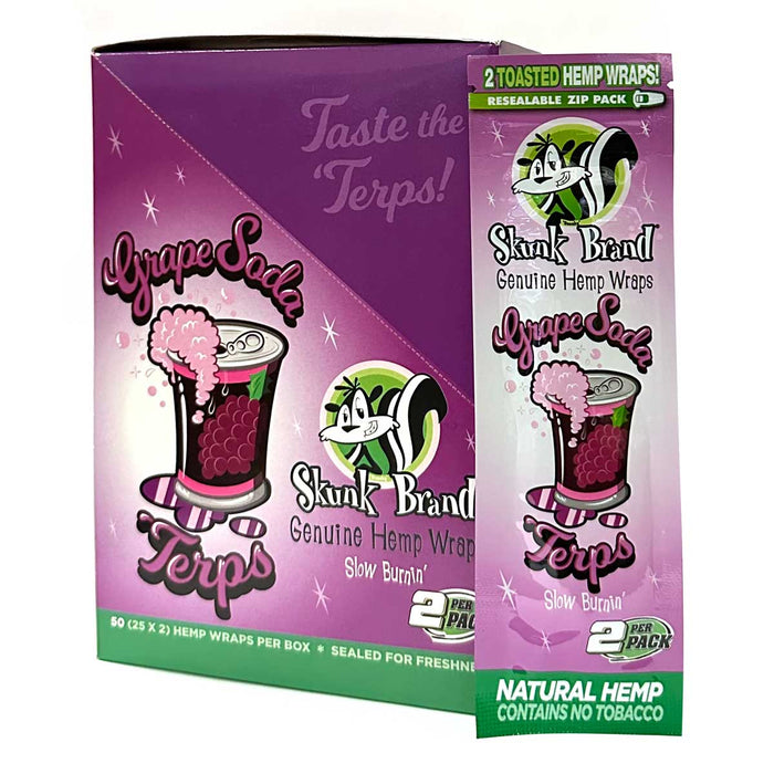 Skunk Terp Enhanced Hemp Wrap Grape Soda