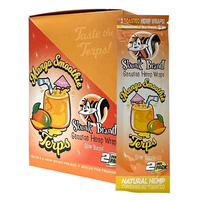 Skunk Terp Enhanced Hemp Wrap Mango Smoothie