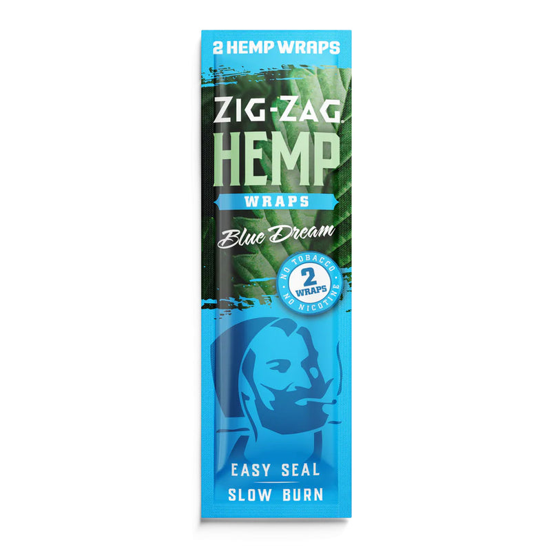 Zig Zag Hemp Wrap Blue Dre
