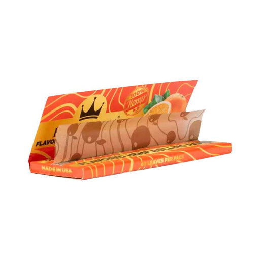 King Palm Hemp Paper Orange 1 1/4 Size