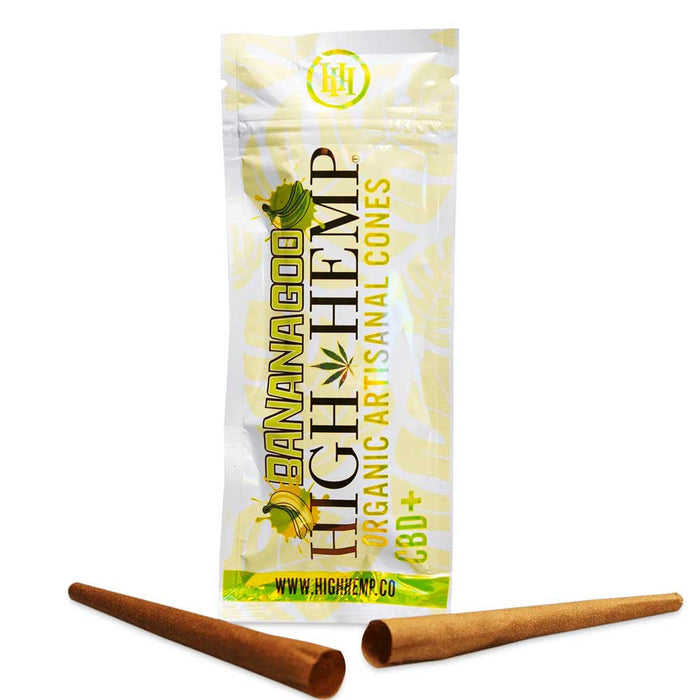 high hemp cones banana goo flavored pre rolled cones