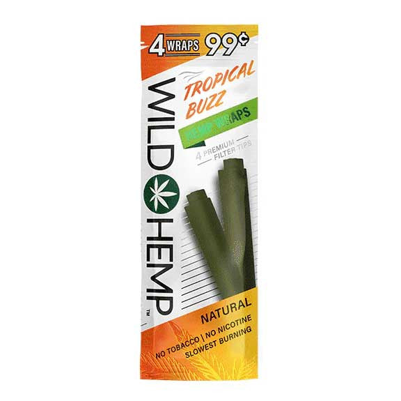 Wild Hemp Wraps Tropical Buzz Flavor Single Pack