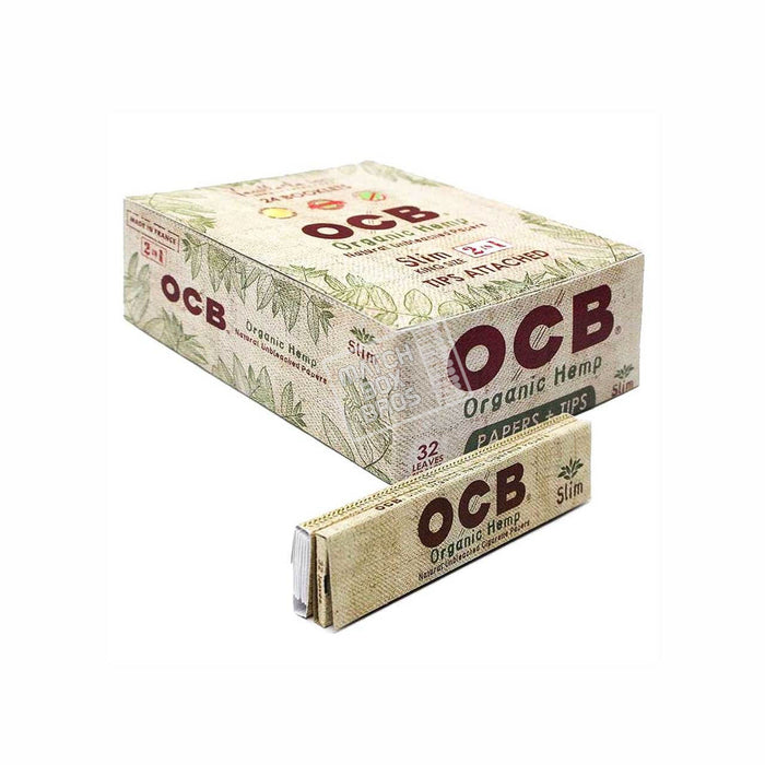 OCB Organic Hemp Slim Papers + Tips