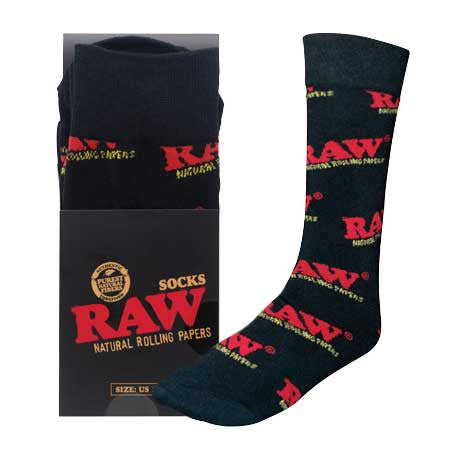 raw black socks